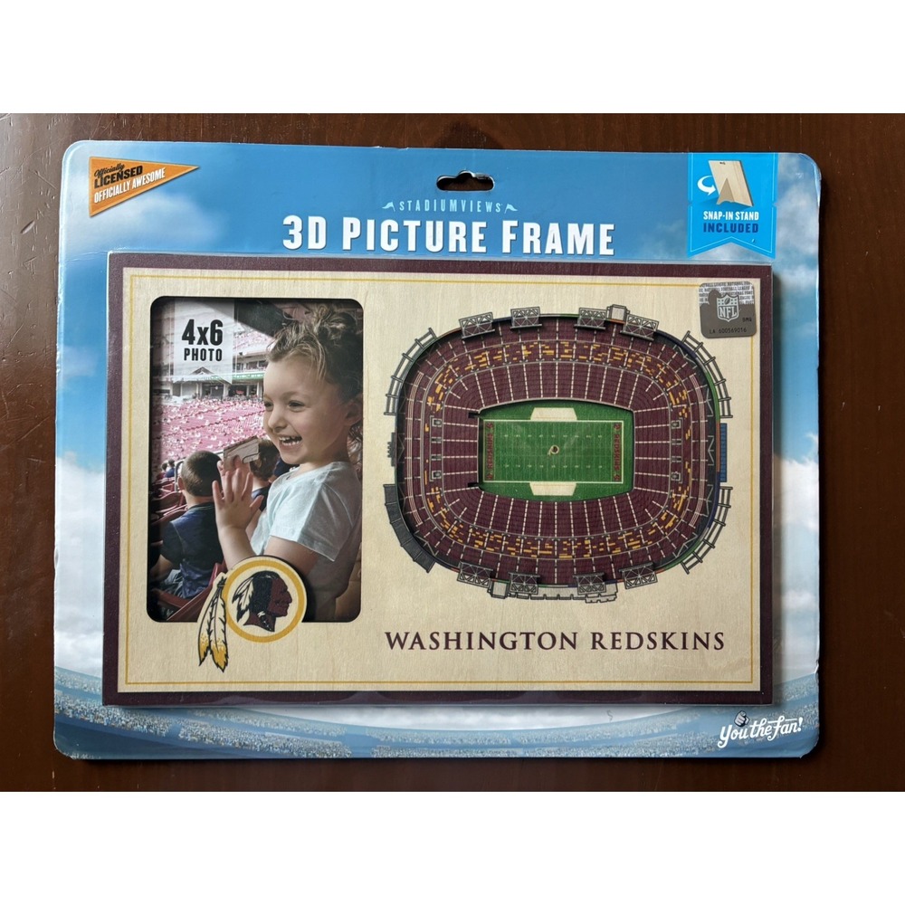 Washington Redskins 3D StadiumViews Picture Frame | NFL 4x6 Photo Display